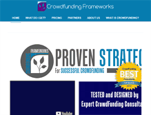 Tablet Screenshot of crowdfundingframeworks.com